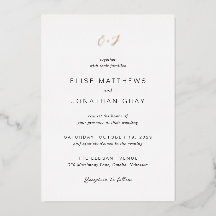 Schwarz-Weiß-Monogramm-Elegant-Hochzeit