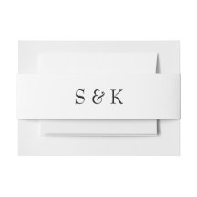 Schwarz-Weiß-Monogramm-Hochzeit