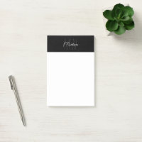 Schwarz-Weiß-Monogramm-Logo Minimalistisch