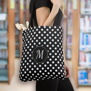 Schwarz-Weiß-Monogramm-Punkte