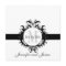 Schwarz-Weiß-Monogramm-Save the Date Hochzeit