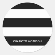 Schwarz-Weiß-Monogramm-Streifen