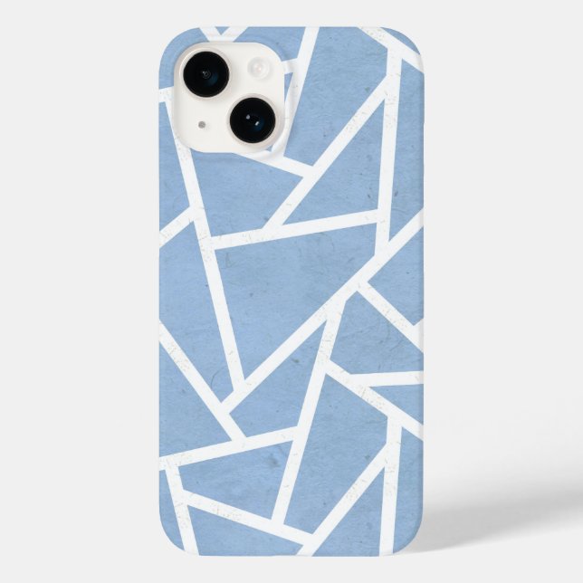 Schwarz-Weiß-Mosaikmuster Case-Mate iPhone Hülle (Rückseite)