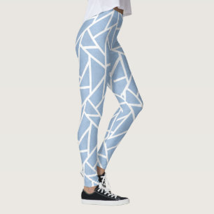 Schwarz-Weiß-Mosaikmuster Leggings