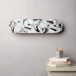 Schwarz-Weiß-Motion-Skateboard Skateboard