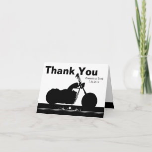 Schwarz Weiß Motorrad Biker Silhouette Danke