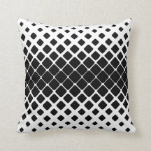 Schwarz-Weiß-Muster Akzent-Kissen