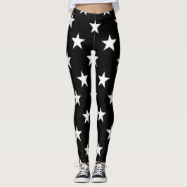 Schwarz-Weiß-Muster Einfache Moderne Moderne Leggings