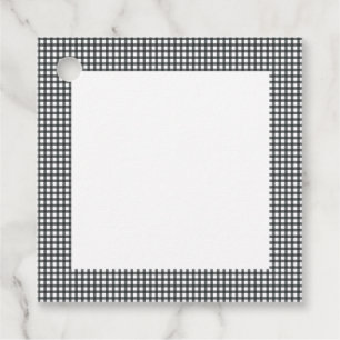 Schwarz-Weiß-Muster für Kariertes Schachbrett Geschenkanhänger