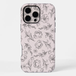 Schwarz-Weiß-Muster iPhone 16 Pro Max Hülle