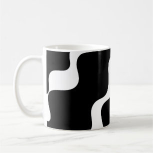 Schwarz-Weiß-Muster Kaffeetasse