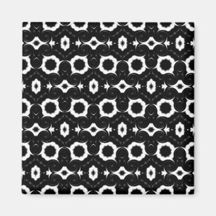 Schwarz-Weiß-Muster-Magnet Magnet