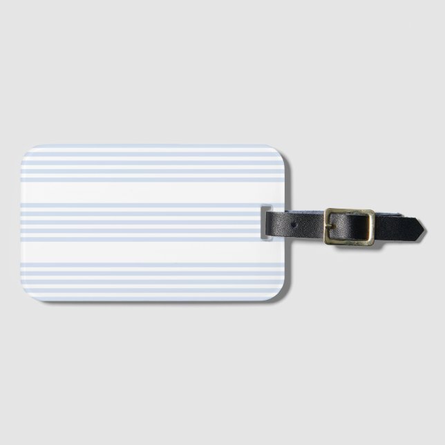 Schwarz-Weiß-Muster mit fünf Streifen Gepäckanhänger (Vorderseite (Horizontal))