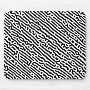 Schwarz-Weiß-Muster Mousepad