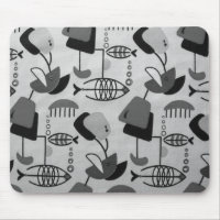 Schwarz-Weiß-Muster-Mousepad