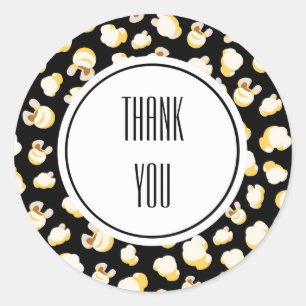 Schwarz-Weiß-Muster Personalisiert Runder Aufkleber