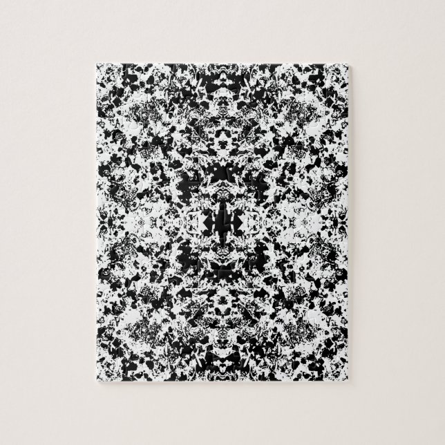 Schwarz-Weiß-Muster Puzzle (Vertikal)
