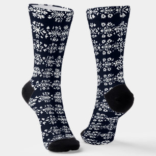 Schwarz-Weiß-Muster Socken