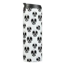 Schwarz-Weiß-Muster-Thermotumbler Thermosbecher