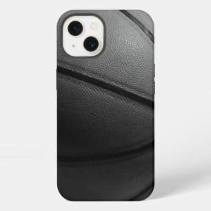 Schwarz Weiß Nahaufnahme Basketball iPhone Hülle