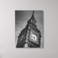 Schwarz-Weiß Nahaufnahme Big Ben London Reise