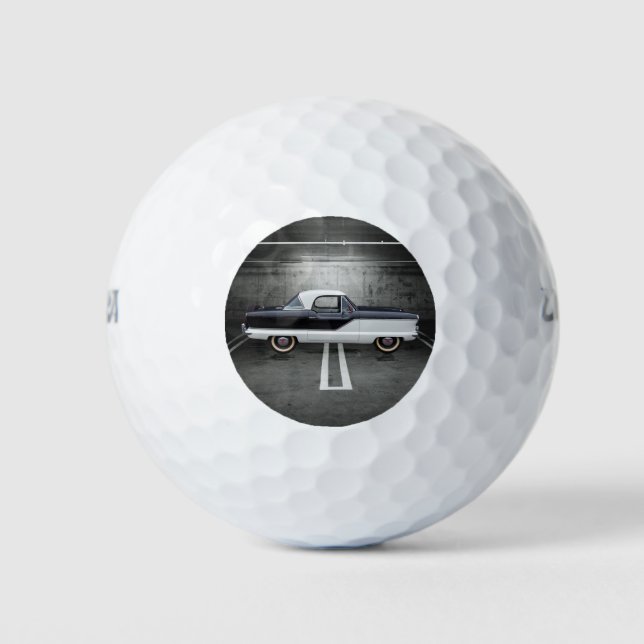 Schwarz-Weiß-Nash Golfball (Vorderseite)