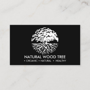 Schwarz Weiß Natur Wald Baum Visitenkarte