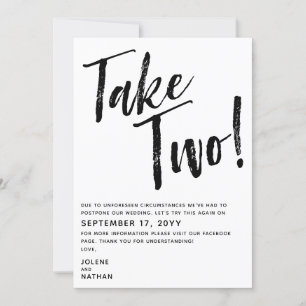 Schwarz & Weiß nehmen zwei! Verspätete Hochzeit Save The Date