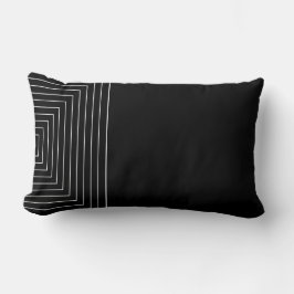 Schwarz-Weiß-Nestplätze Lendenkissen