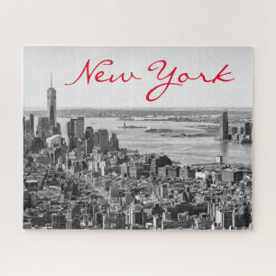 Schwarz-weiß New York City Manhattan Puzzle