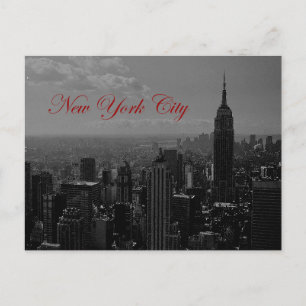Schwarz Weiß New York City Postkarte