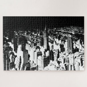 Schwarz-Weiß New York Puzzle