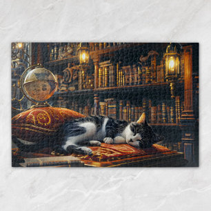 Schwarz-Weiß-Niedliche Kittengeschenk für Katzen L Puzzle