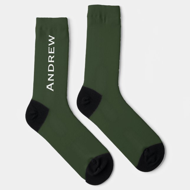 Schwarz Weiß oder WÄHLEN SIE IHRE FARBE mit großer Socken (Rechts)