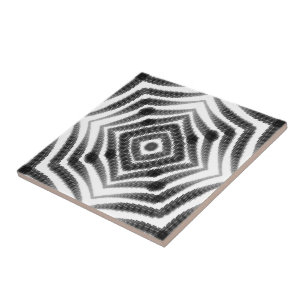 Schwarz-Weiß-Ombre-Hypnotische-Schlangenhaut-Abstr Fliese