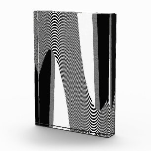 Schwarz-Weiß-Op-Art-Design, Foto