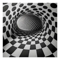 Schwarz-Weiß-Op-Art