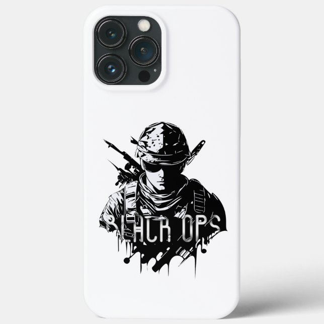 Schwarz-Weiß-Ops iPhone 13 Pro Max-Hüllen Case-Mate iPhone Hülle (Rückseite)