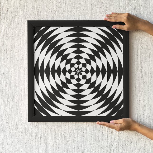 Schwarz-Weiß-optische Illusion Poster (Von Creator hochgeladen)