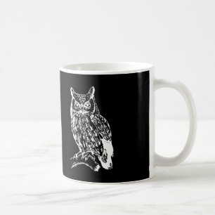 Schwarz-Weiß-Owl-Design Kaffeetasse