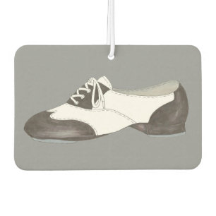 Schwarz-weiß Oxford Stach Shoe Dance Teacher Gift Autolufterfrischer