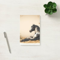 Schwarz-Weiß-Paint-Pferd