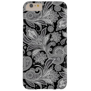 Schwarz-Weiß Paisley Ham Damaskus Muster Barely There iPhone 6 Plus Hülle