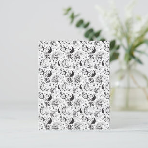 Schwarz-Weiß-Paisley-Muster - Elegante Textilkunst