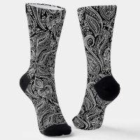 Schwarz-Weiß-Paisley