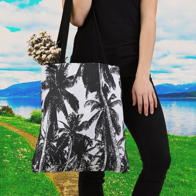 Schwarz-Weiß-Palmen-Design (Von Creator hochgeladen)