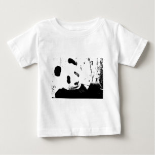 Schwarz/Weiß Panda Baby T-shirt
