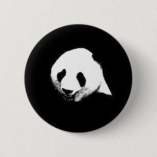 Schwarz/Weiß Panda Button