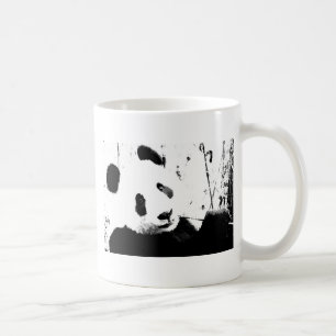 Schwarz/Weiß Panda Kaffeetasse