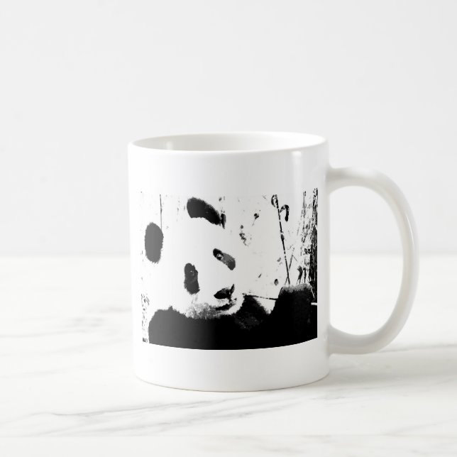 Schwarz/Weiß Panda Kaffeetasse (Rechts)